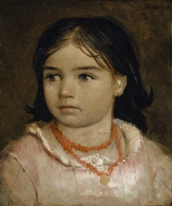 Portrait Of Lucia The Artist’s Daughter [1864] by Arnold Böcklin [1827–1901]